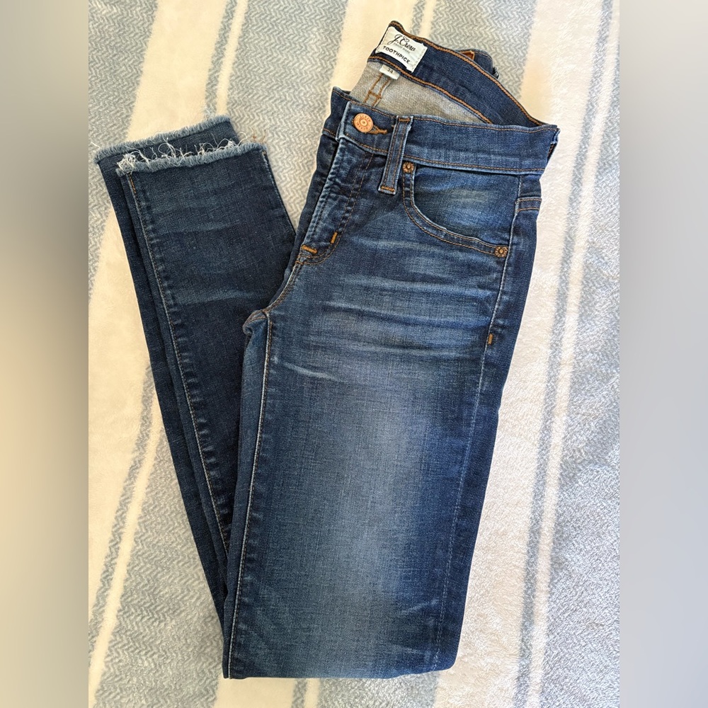 J. Crew high rise skinny jeans toothpick- 24